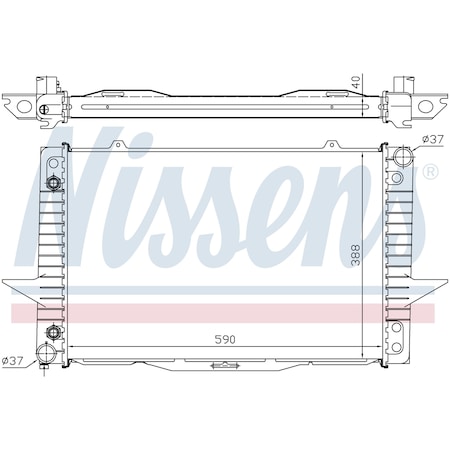 Nissen Nissens Radiator, 65535A 65535A